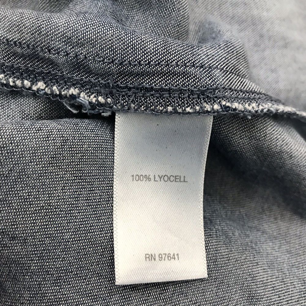 NWT J Jill Denim Womens Chambray Lyocell Dress Size M Button Up Tab Sleeve - Picture 5 of 8